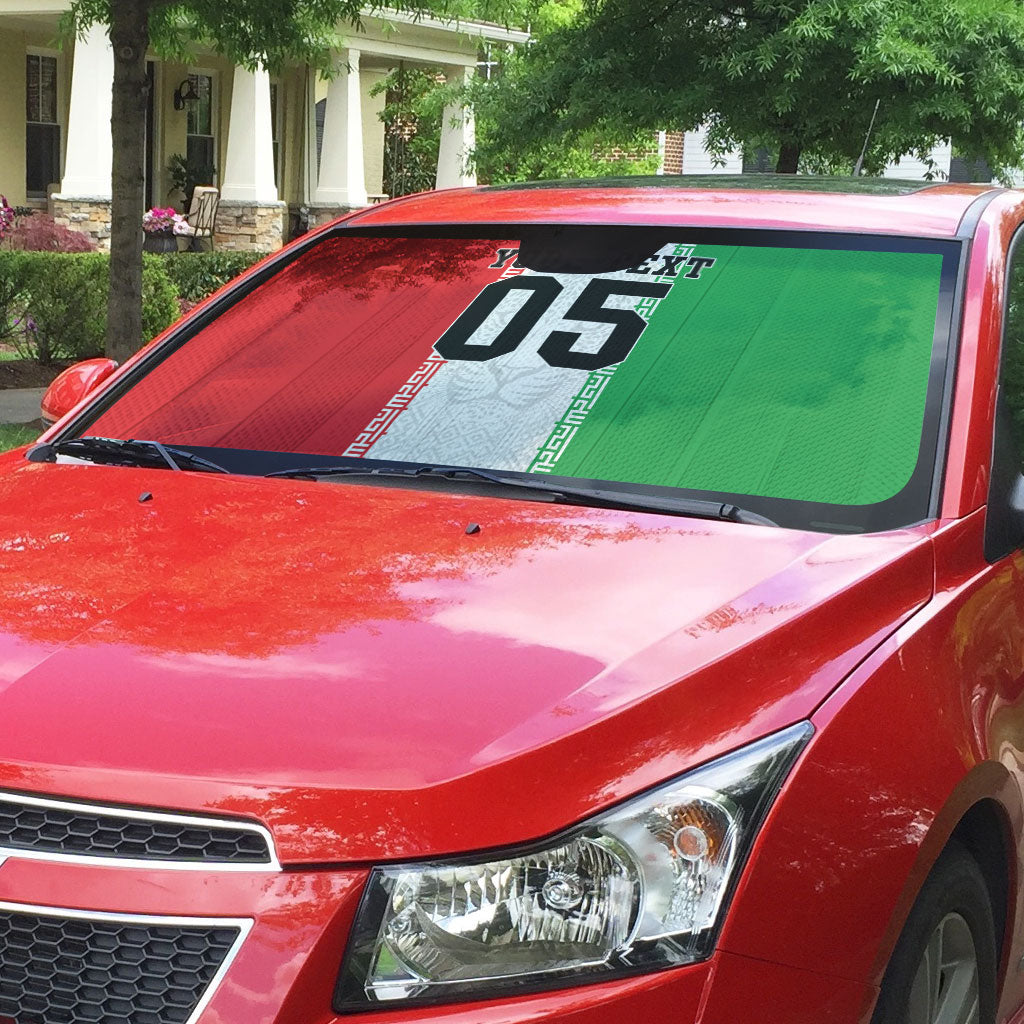 Custom Iran Football 2026 Auto Sun Shade Go Team Melli Flag Style