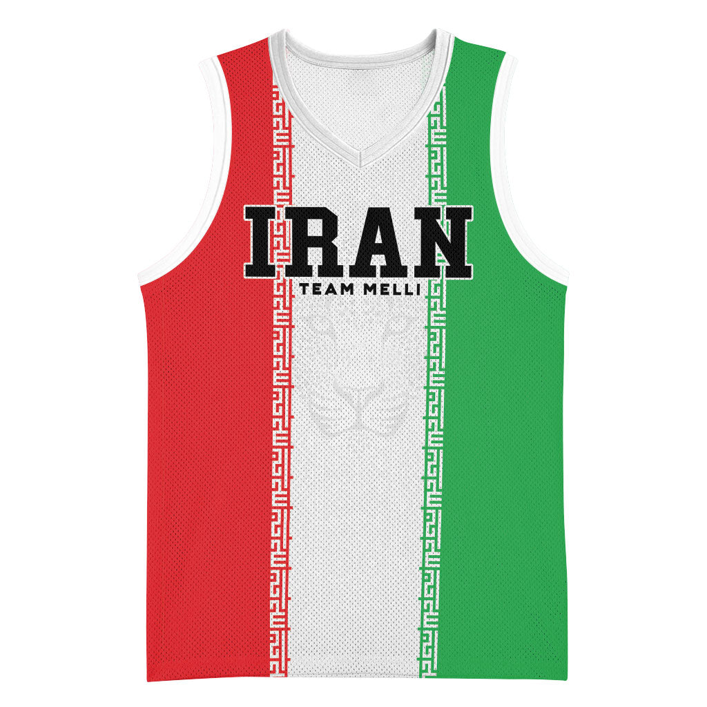 Custom Iran Football 2026 Basketball Jersey Go Team Melli Flag Style