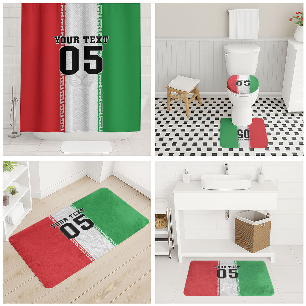 Custom Iran Football 2026 Bathroom Set Go Team Melli Flag Style