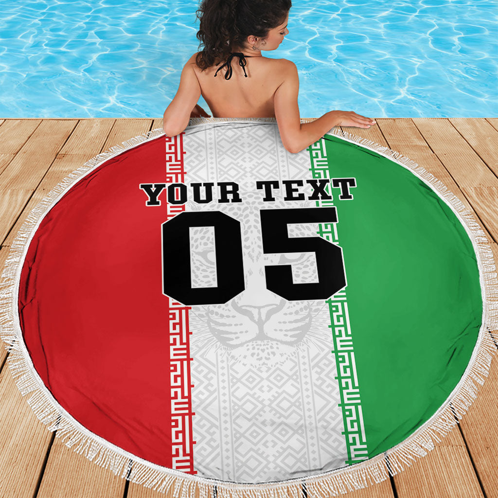 Custom Iran Football 2026 Beach Blanket Go Team Melli Flag Style
