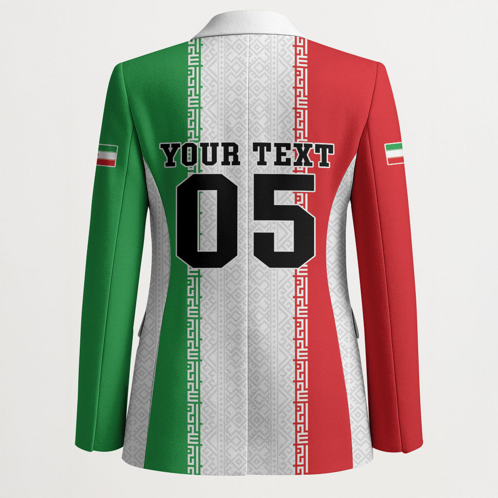 Custom Iran Football 2026 Blazer Go Team Melli Flag Style