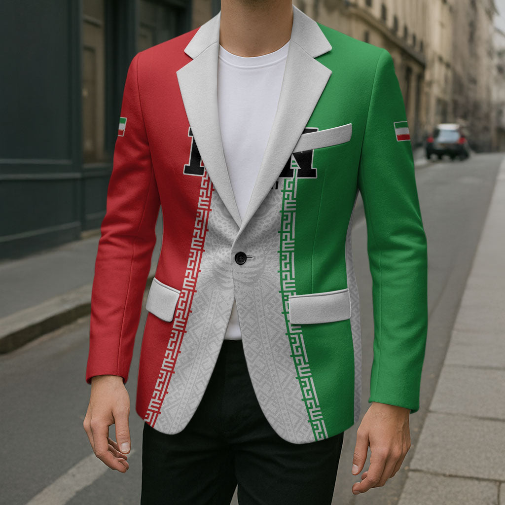 Custom Iran Football 2026 Blazer Go Team Melli Flag Style