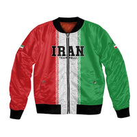 Custom Iran Football 2026 Bomber Jacket Go Team Melli Flag Style