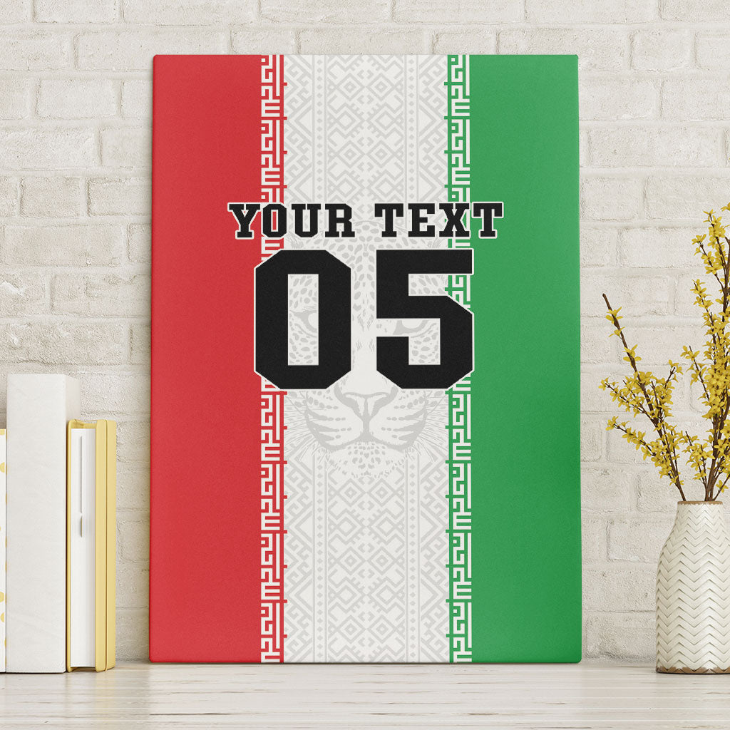Custom Iran Football 2026 Canvas Wall Art Go Team Melli Flag Style