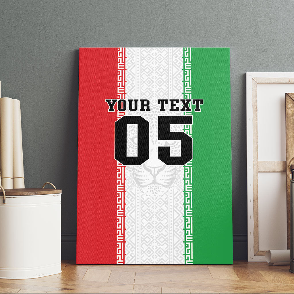 Custom Iran Football 2026 Canvas Wall Art Go Team Melli Flag Style