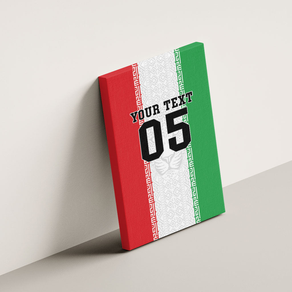 Custom Iran Football 2026 Canvas Wall Art Go Team Melli Flag Style