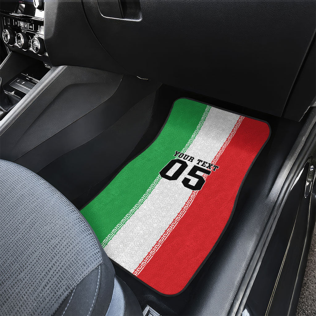 Custom Iran Football 2026 Car Mats Go Team Melli Flag Style