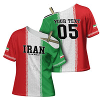 Custom Iran Football 2026 Cross Shoulder Shirt Go Team Melli Flag Style