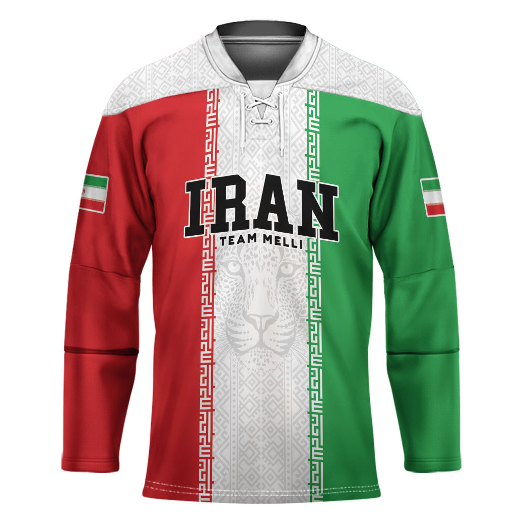 Custom Iran Football 2026 Hockey Jersey Go Team Melli Flag Style