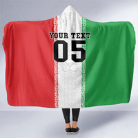 Custom Iran Football 2026 Hooded Blanket Go Team Melli Flag Style