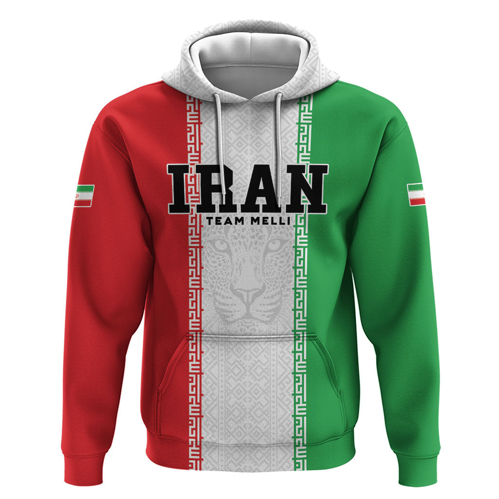 Custom Iran Football 2026 Hoodie Go Team Melli Flag Style