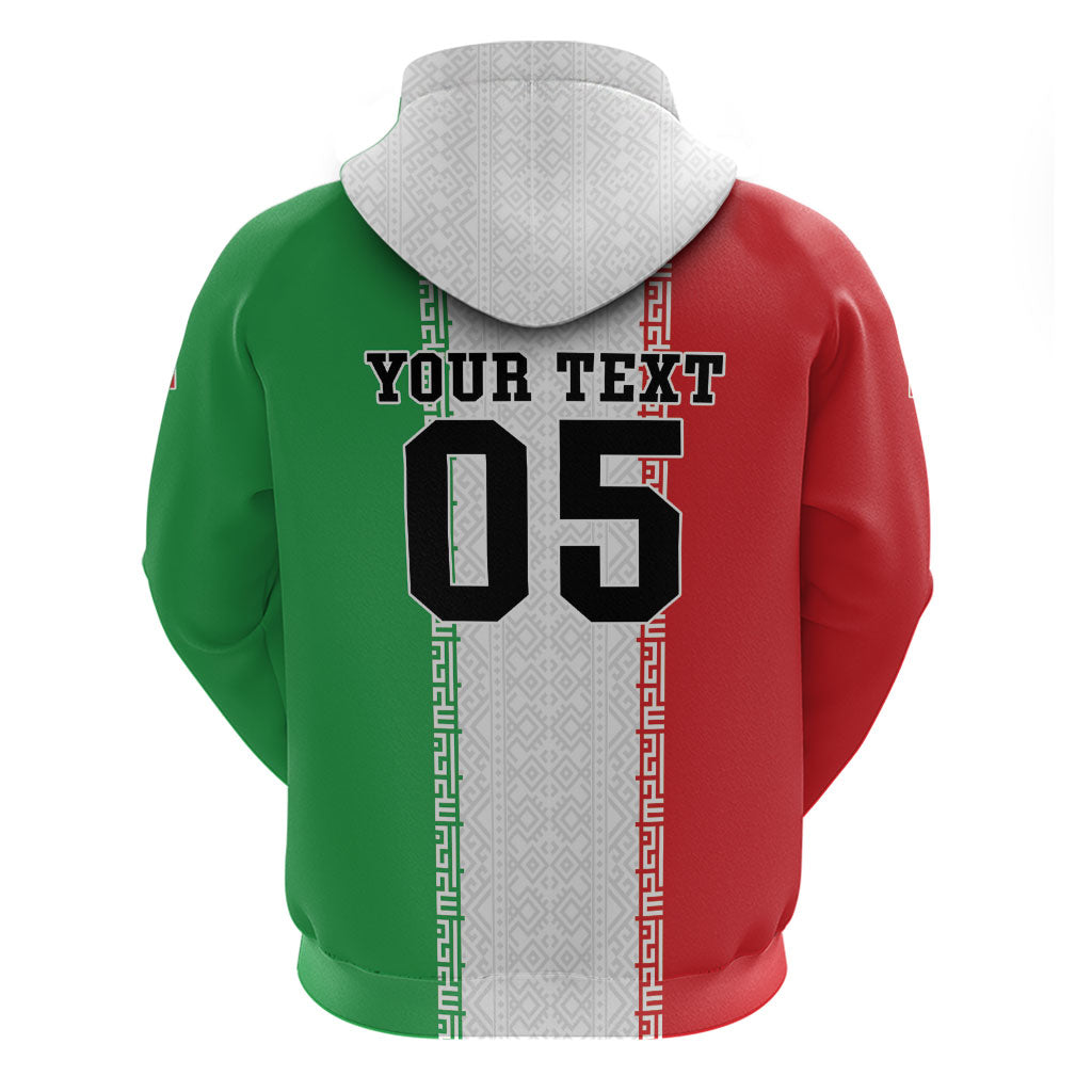 Custom Iran Football 2026 Hoodie Go Team Melli Flag Style