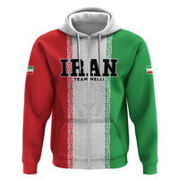 Custom Iran Football 2026 Hoodie Go Team Melli Flag Style