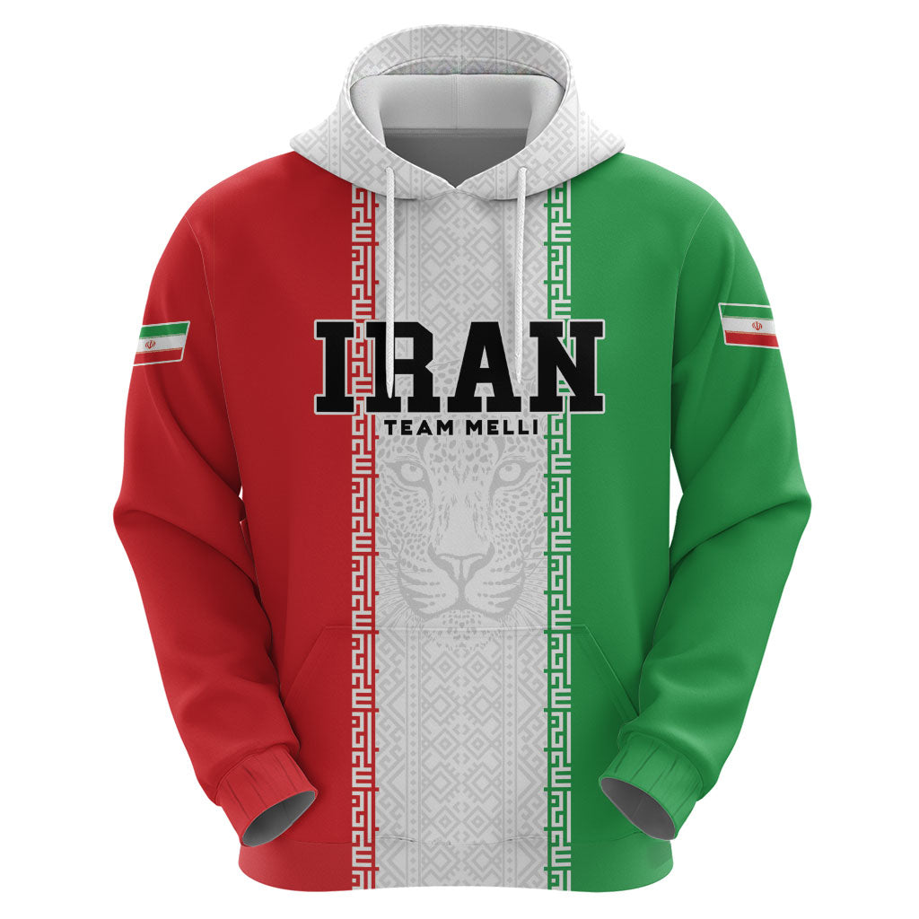 Custom Iran Football 2026 Hoodie Go Team Melli Flag Style