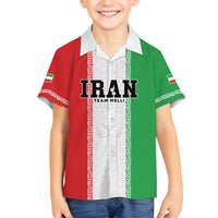 Custom Iran Football 2026 Kid Hawaiian Shirt Go Team Melli Flag Style