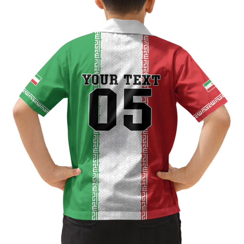 Custom Iran Football 2026 Kid Hawaiian Shirt Go Team Melli Flag Style LT05