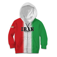 Custom Iran Football 2026 Kid Hoodie Go Team Melli Flag Style