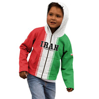 Custom Iran Football 2026 Kid Hoodie Go Team Melli Flag Style