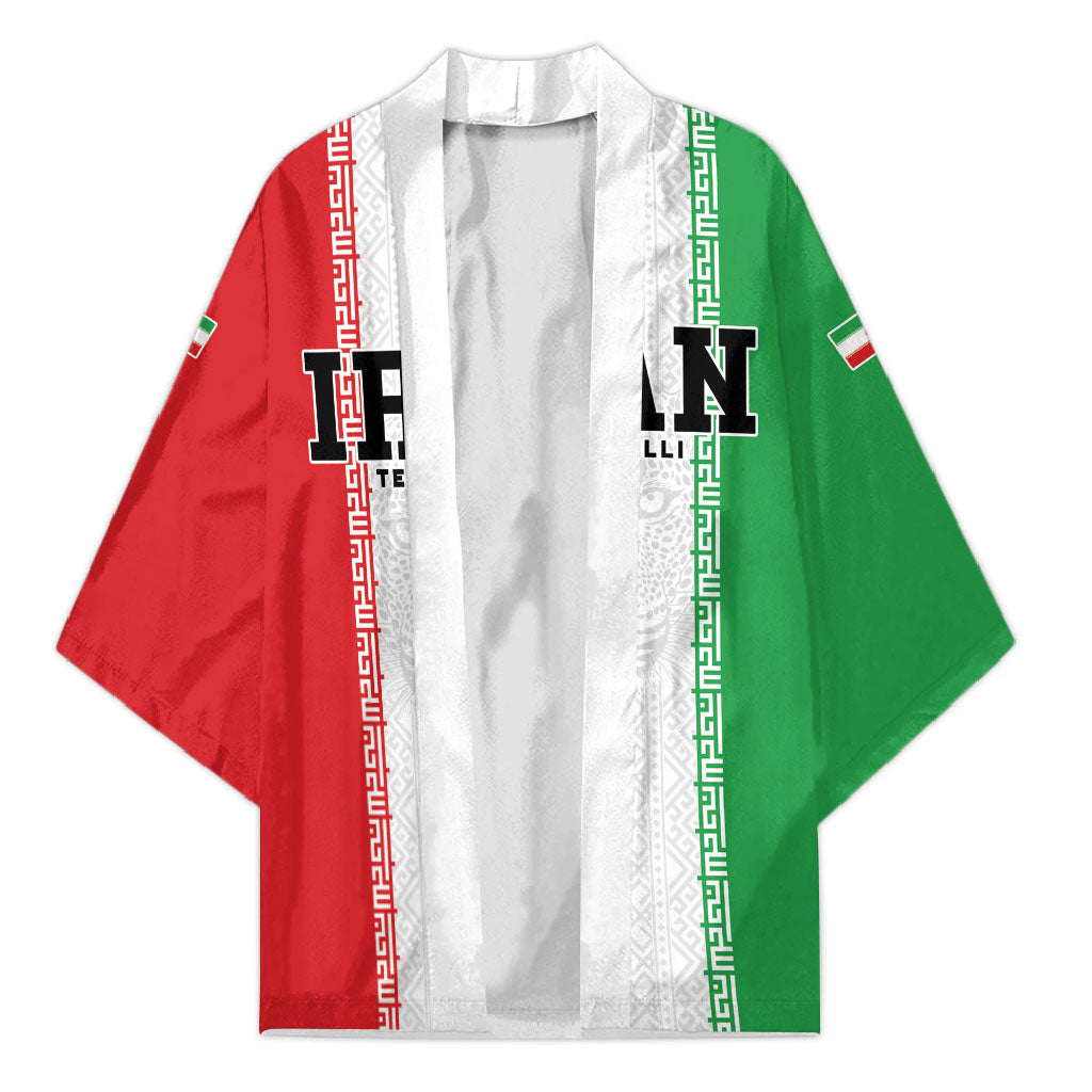 Custom Iran Football 2026 Kimono Go Team Melli Flag Style