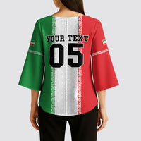 Custom Iran Football 2026 Kimono Sleeve Blouse Go Team Melli Flag Style