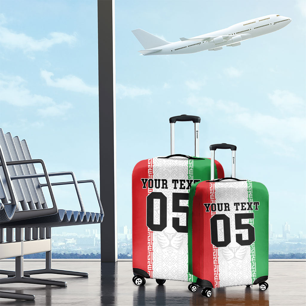 Custom Iran Football 2026 Luggage Cover Go Team Melli Flag Style