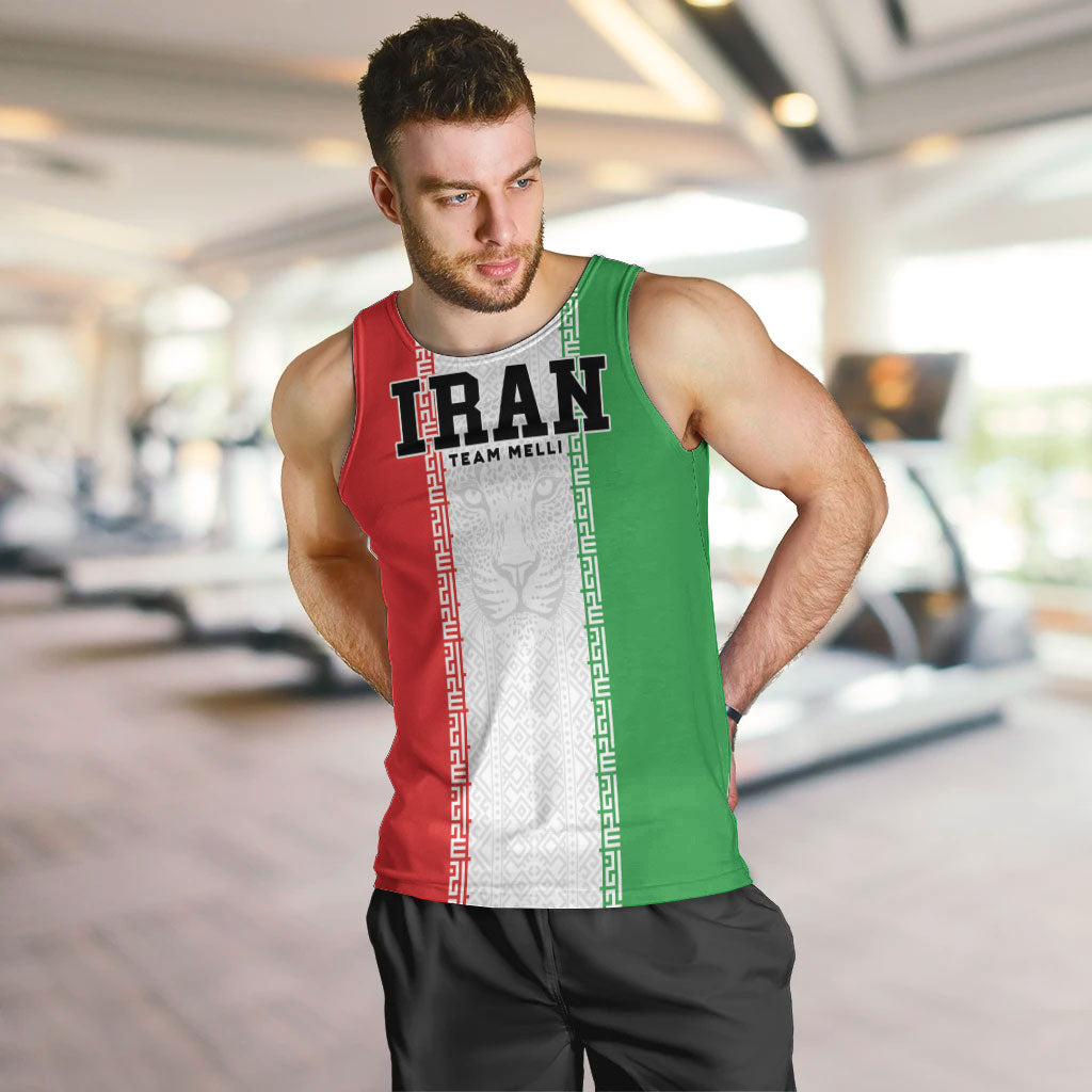 Custom Iran Football 2026 Men Tank Top Go Team Melli Flag Style
