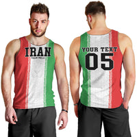 Custom Iran Football 2026 Men Tank Top Go Team Melli Flag Style