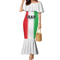 Custom Iran Football 2026 Mermaid Dress Go Team Melli Flag Style
