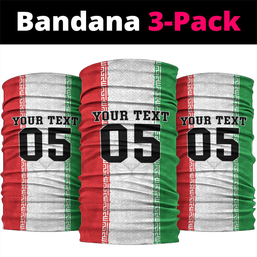 Custom Iran Football 2026 Neck Gaiter Go Team Melli Flag Style