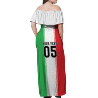 Custom Iran Football 2026 Off Shoulder Maxi Dress Go Team Melli Flag Style