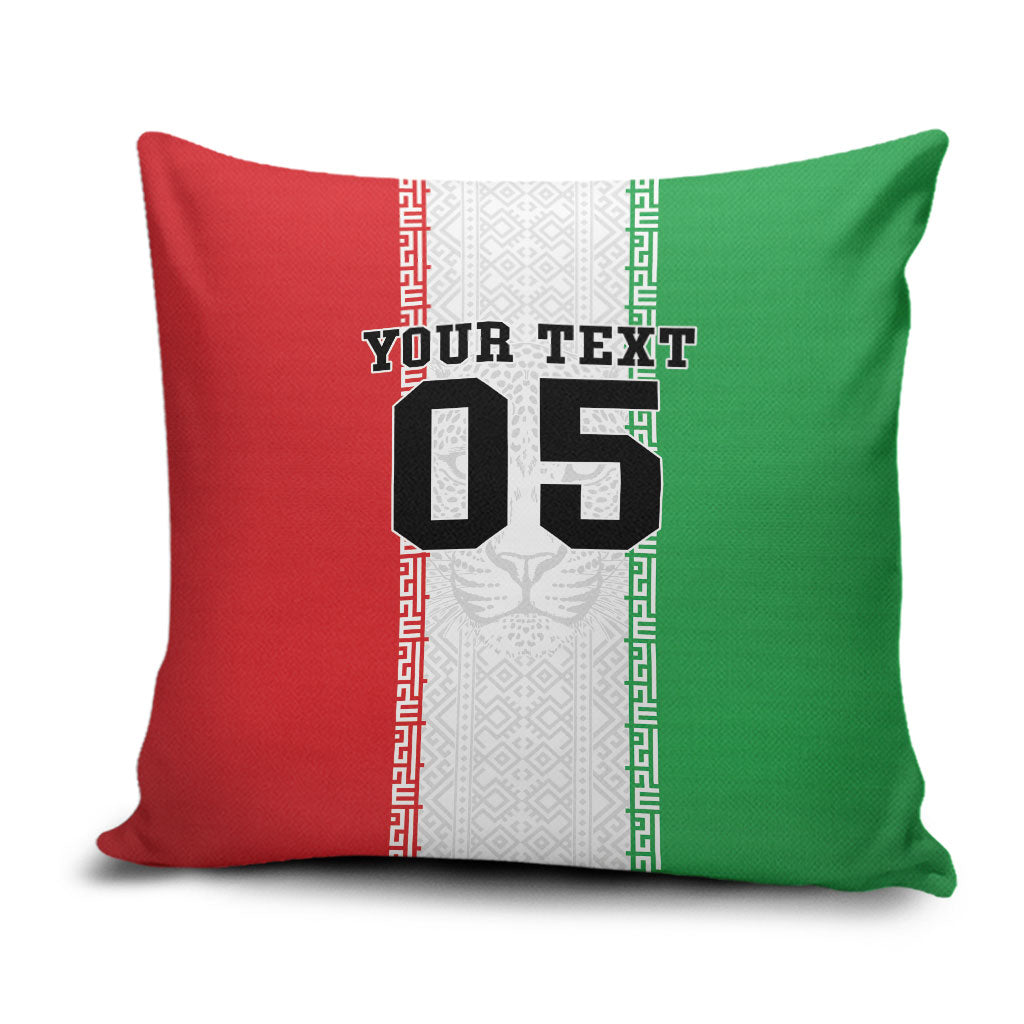 Custom Iran Football 2026 Pillow Cover Go Team Melli Flag Style