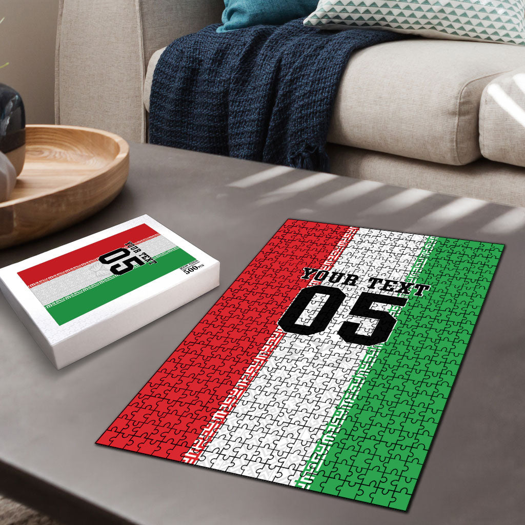 Custom Iran Football 2026 Puzzle Go Team Melli Flag Style