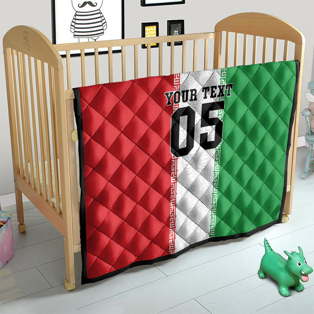 Custom Iran Football 2026 Quilt Go Team Melli Flag Style