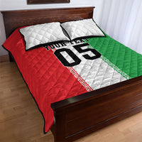 Custom Iran Football 2026 Quilt Bed Set Go Team Melli Flag Style