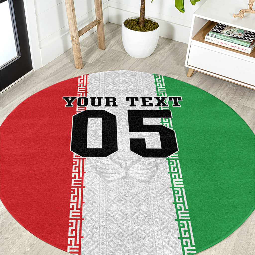 Custom Iran Football 2026 Round Carpet Go Team Melli Flag Style