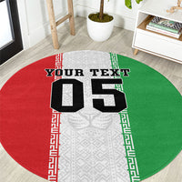 Custom Iran Football 2026 Round Carpet Go Team Melli Flag Style