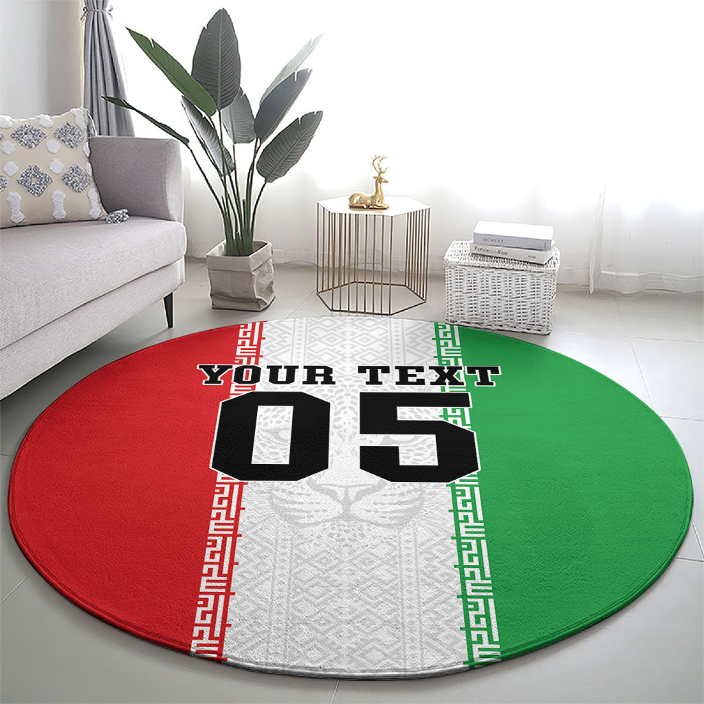 Custom Iran Football 2026 Round Carpet Go Team Melli Flag Style