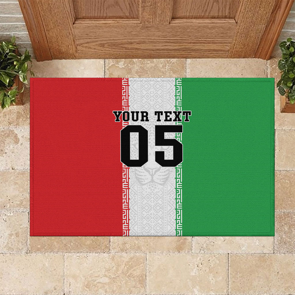 Custom Iran Football 2026 Rubber Doormat Go Team Melli Flag Style