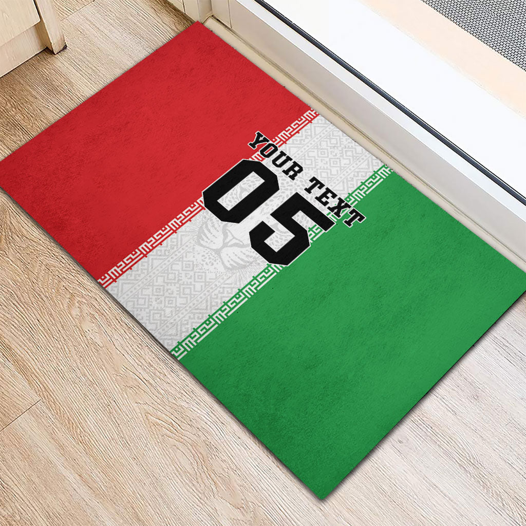 Custom Iran Football 2026 Rubber Doormat Go Team Melli Flag Style