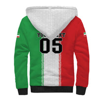 Custom Iran Football 2026 Sherpa Hoodie Go Team Melli Flag Style