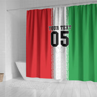Custom Iran Football 2026 Shower Curtain Go Team Melli Flag Style