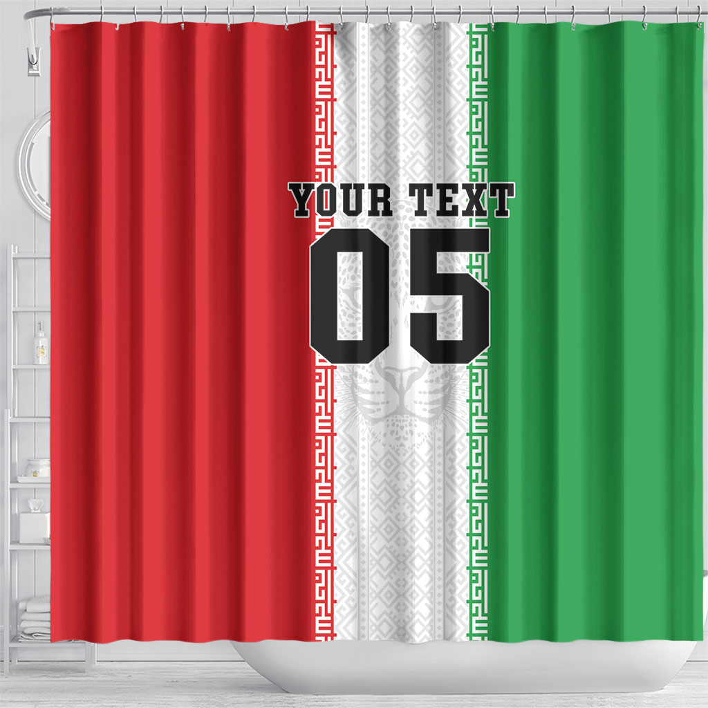 Custom Iran Football 2026 Shower Curtain Go Team Melli Flag Style