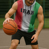 Custom Iran Football 2026 Sleeveless Hoodie Go Team Melli Flag Style