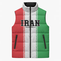 Custom Iran Football 2026 Sleeveless Puffer Jacket Go Team Melli Flag Style
