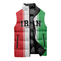 Custom Iran Football 2026 Sleeveless Puffer Jacket Go Team Melli Flag Style