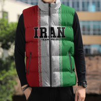 Custom Iran Football 2026 Sleeveless Puffer Jacket Go Team Melli Flag Style