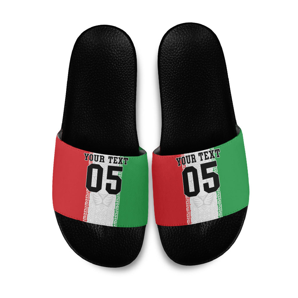 Custom Iran Football 2026 Slide Sandals Go Team Melli Flag Style
