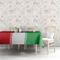 Custom Iran Football 2026 Tablecloth Go Team Melli Flag Style