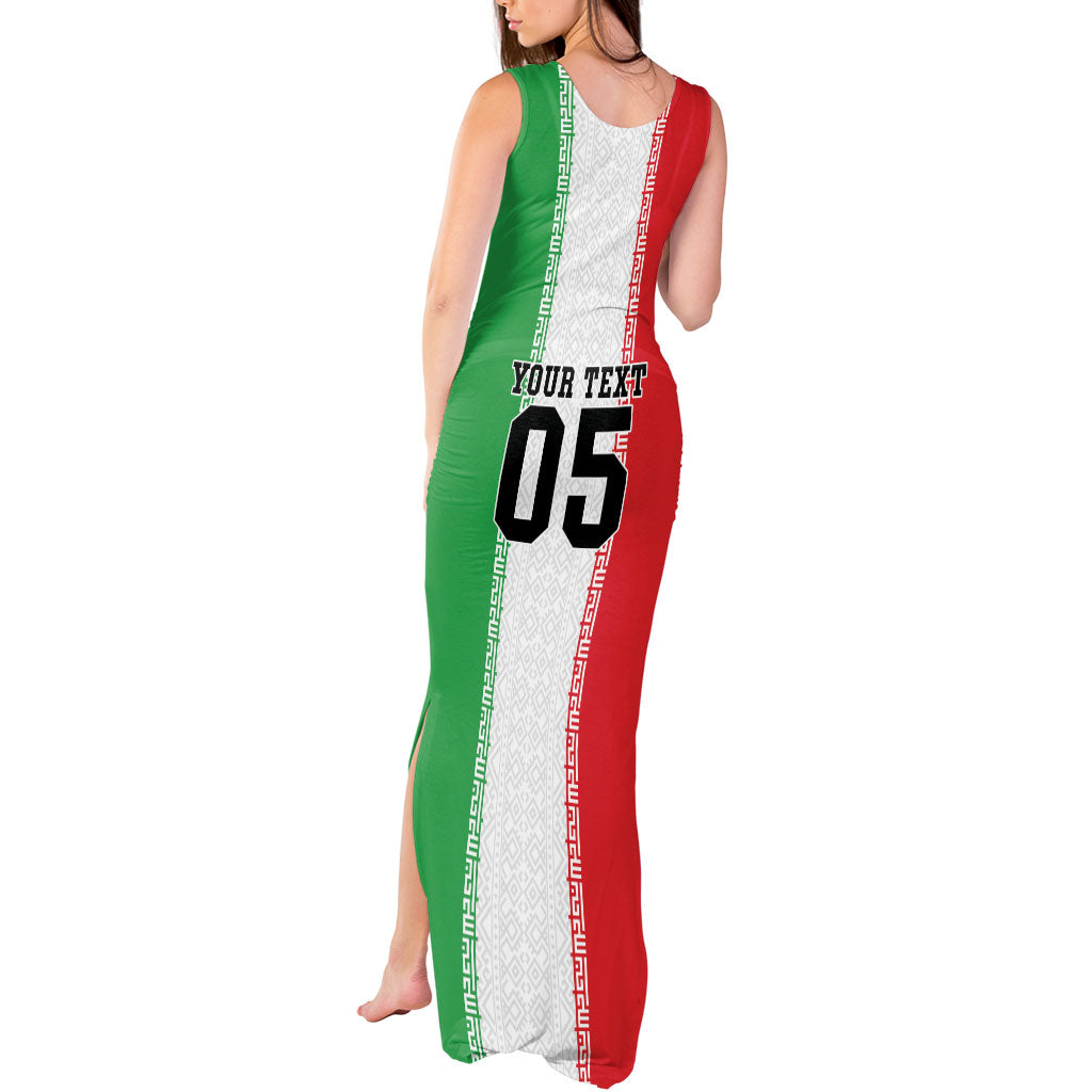 Custom Iran Football 2026 Tank Maxi Dress Go Team Melli Flag Style