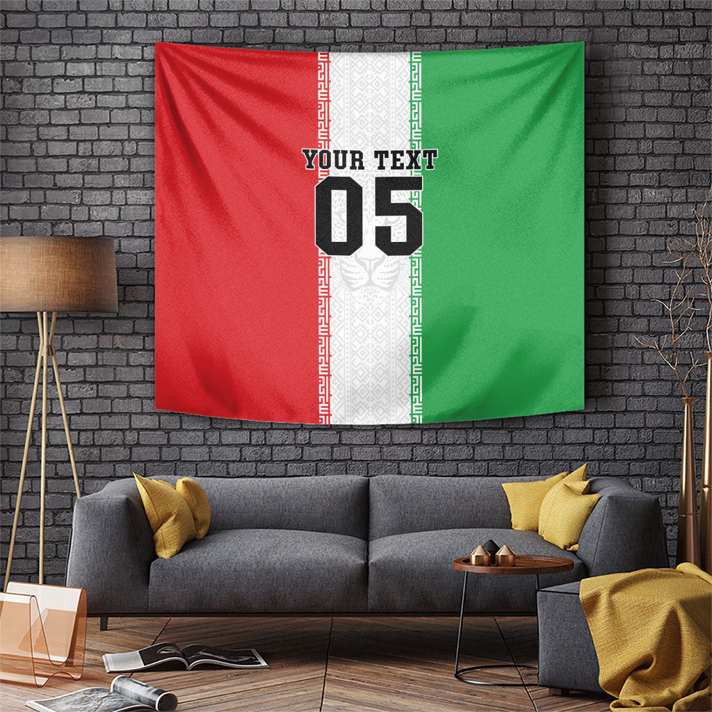 Custom Iran Football 2026 Tapestry Go Team Melli Flag Style